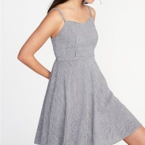 Old navy the cami dress in blue gingham